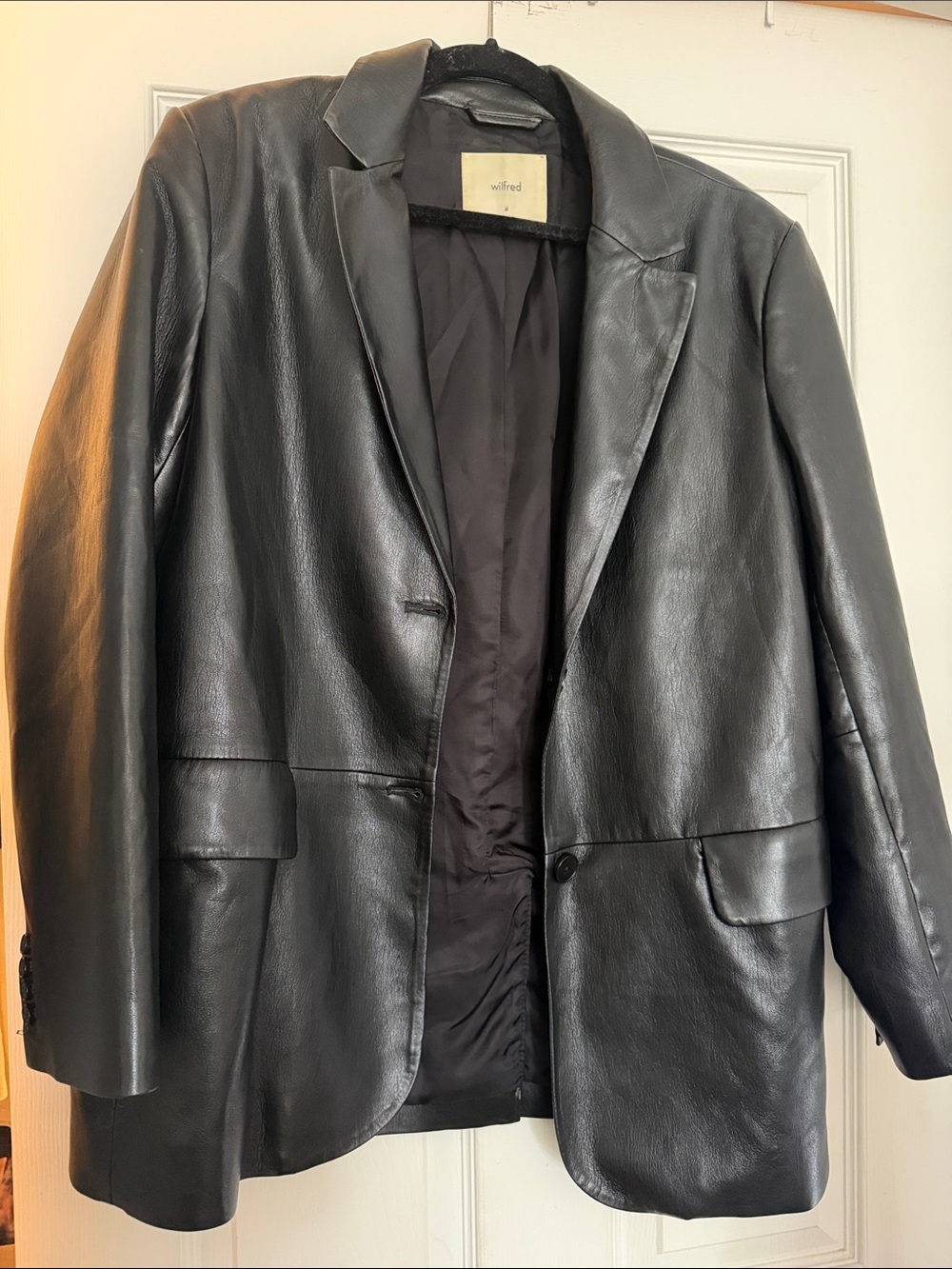 Aritzia Vegan Leather Blazer